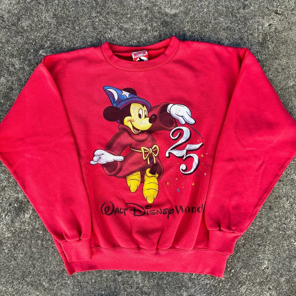 Vintage 90s Mickey Mouse Sweatshirt / Disney 25th Anniversary
